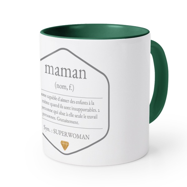 Mug couleur vert impérial