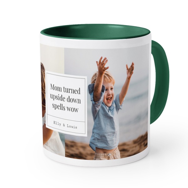 Farbige Tasse dunkelgrün