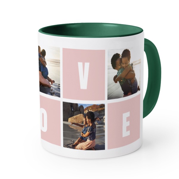 Farbige Tasse dunkelgrün