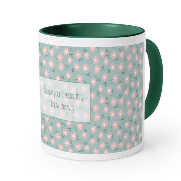 Mug couleur vert impérial