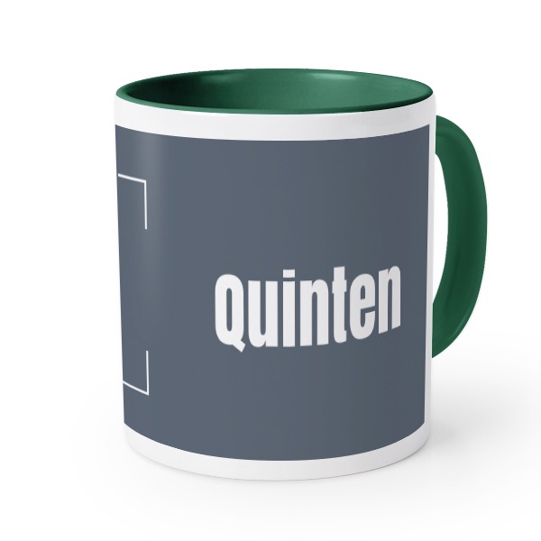 Farbige Tasse dunkelgrün