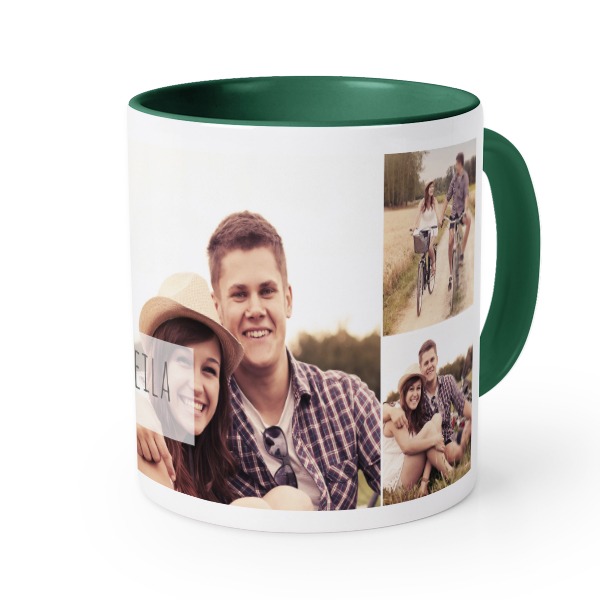 Mugg med färg Mörkgrön