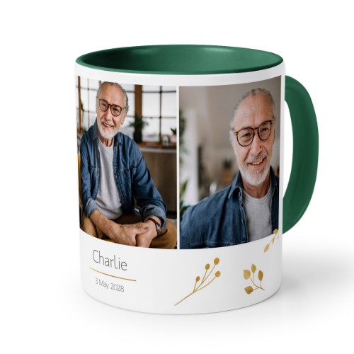 Farget krus Mørkegrønn