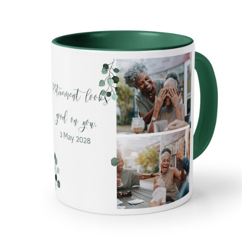 Farbige Tasse dunkelgrün