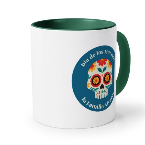 Värillinen muki Tummanvihreä