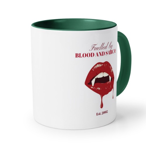 Värillinen muki Tummanvihreä