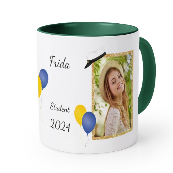 Mugg med färg Mörkgrön