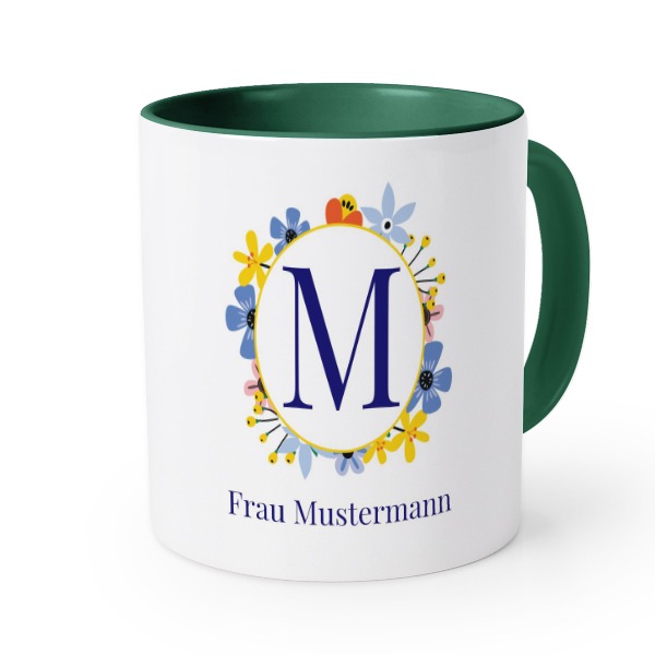 Farbige Tasse dunkelgrün Farbige Tasse dunkelgrün