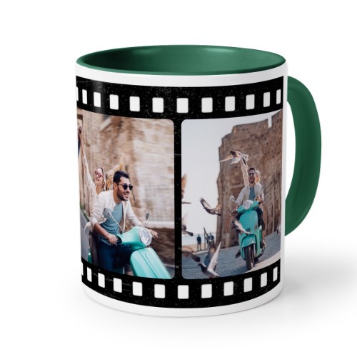 Farbige Tasse dunkelgrün