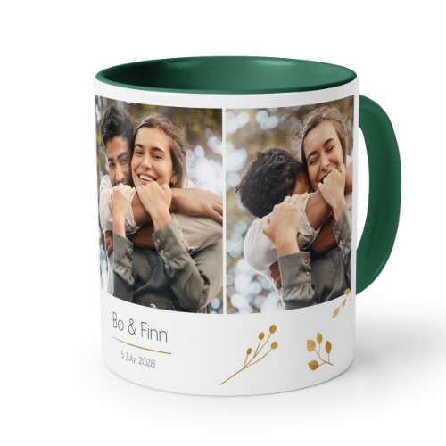 Farbige Tasse dunkelgrün