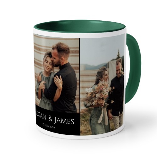 Farbige Tasse dunkelgrün