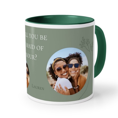 Mugg med fÀrg Mörkgrön Mugg med fÀrg Mörkgrön