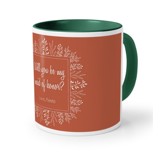 Farbige Tasse dunkelgrün