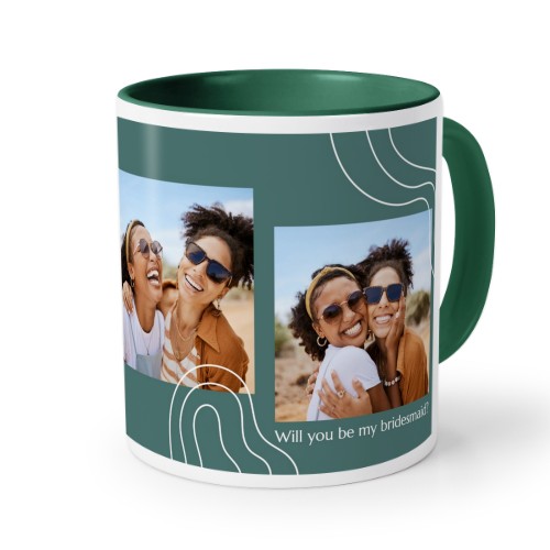 Värillinen muki Tummanvihreä Värillinen muki Tummanvihreä