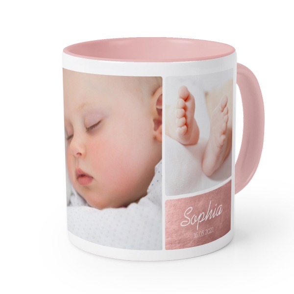 Farbige Tasse Rosa