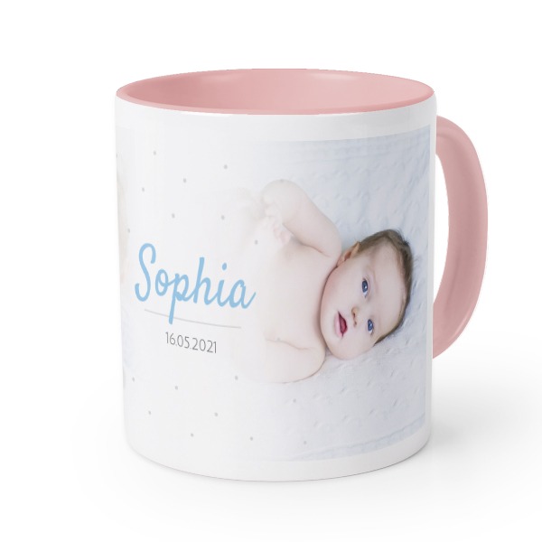 Mugg med färg Rosa