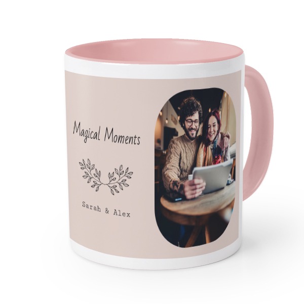 Farbige Tasse Rosa