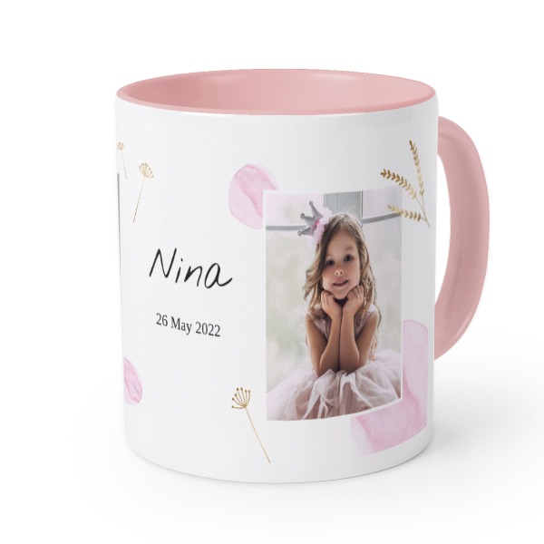 Farbige Tasse Rosa