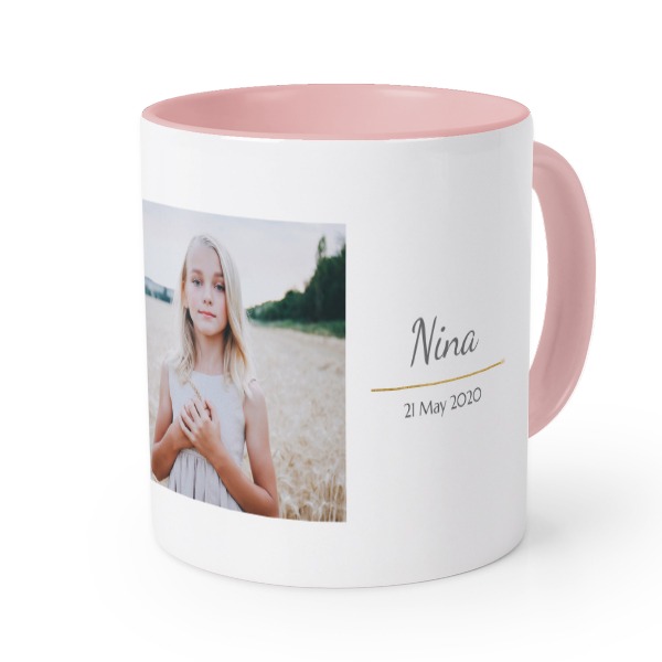 Farbige Tasse Rosa