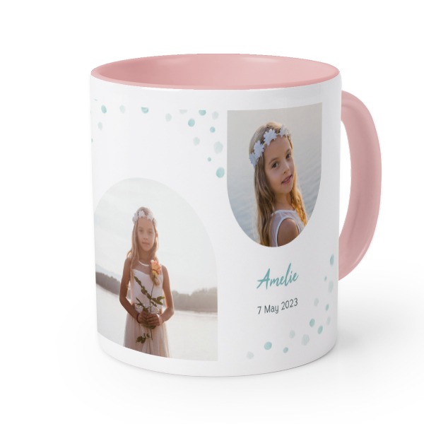 Farbige Tasse Rosa