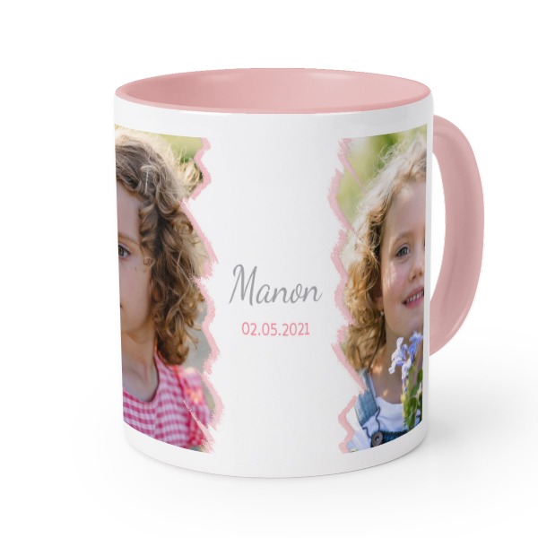 Farbige Tasse Rosa