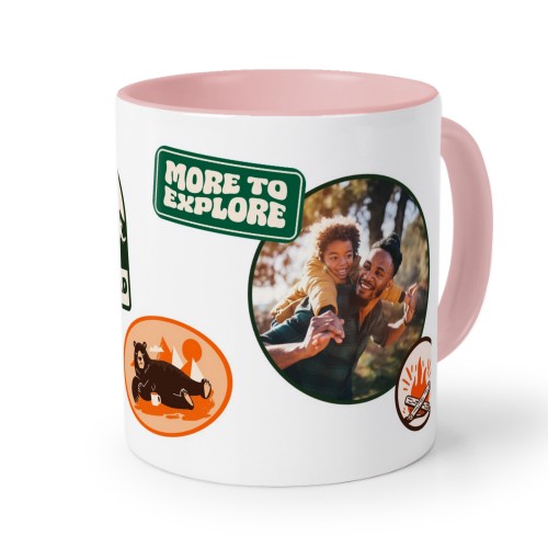 Farvet krus Lyserøde Farvet krus Lyserøde