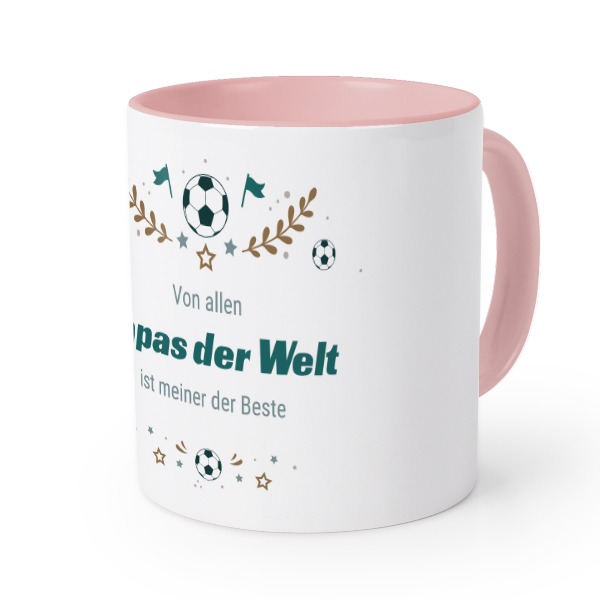 Farbige Tasse Rosa