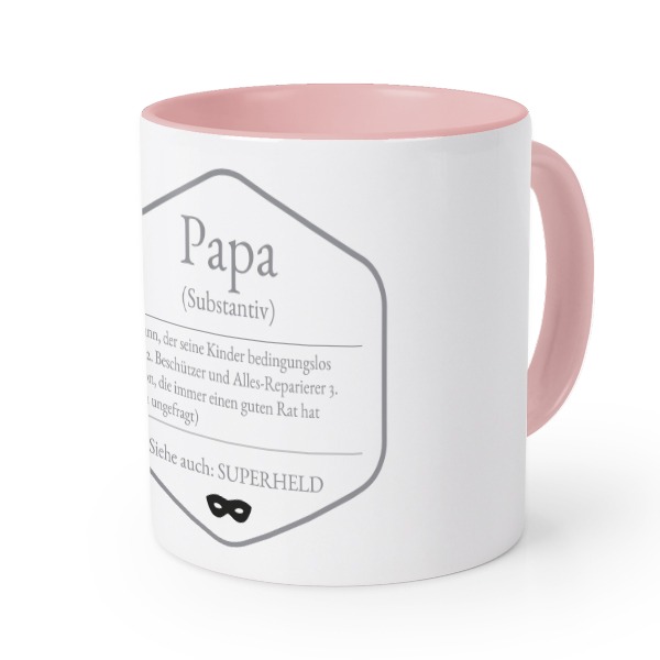 Farbige Tasse Rosa
