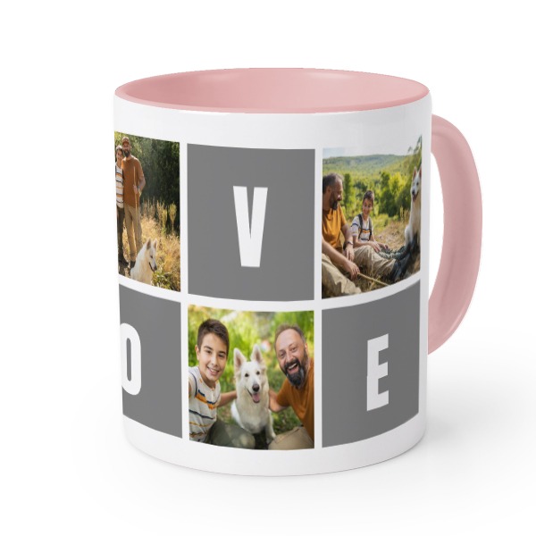 Farbige Tasse Rosa