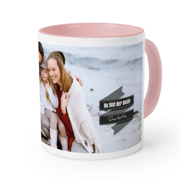 Farbige Tasse Rosa