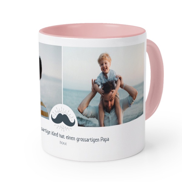 Farbige Tasse Rosa