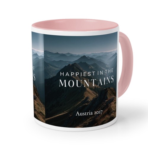 Farvet krus Lyserøde