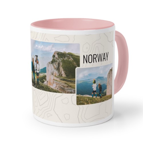 Farvet krus Lyserøde Farvet krus Lyserøde