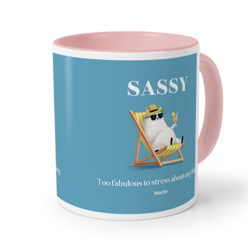 VĂ€rillinen muki Roosa VĂ€rillinen muki Roosa