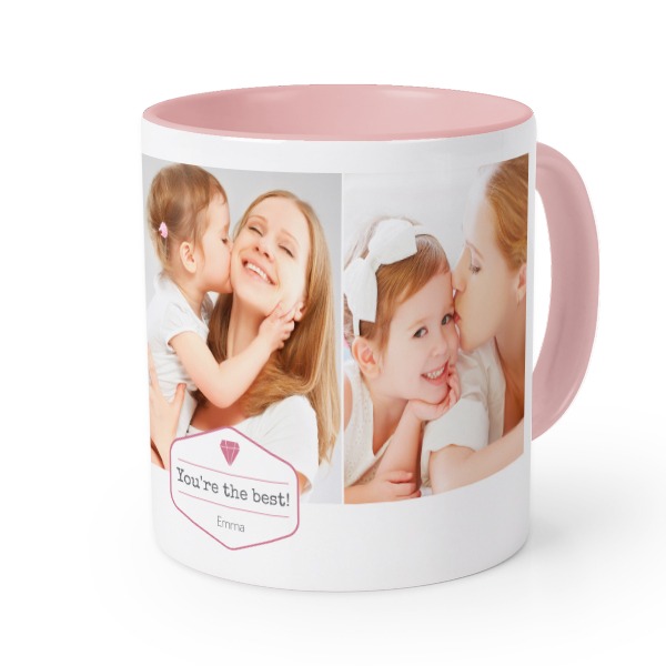Gekleurde Mok Roze Gekleurde Mok Roze
