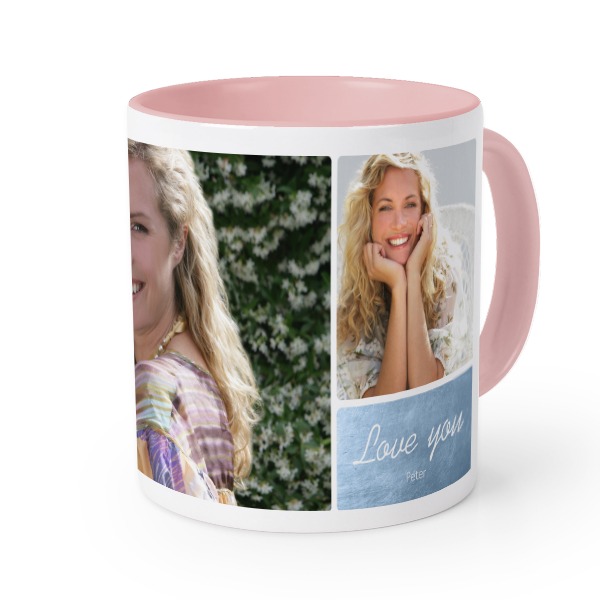 Farbige Tasse Rosa
