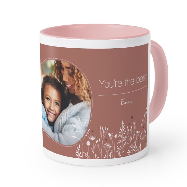 Gekleurde Mok Roze Gekleurde Mok Roze