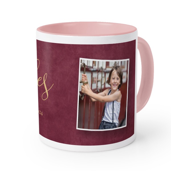 Värillinen muki Roosa