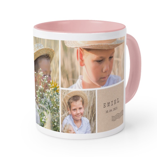 Gekleurde Mok Roze Gekleurde Mok Roze