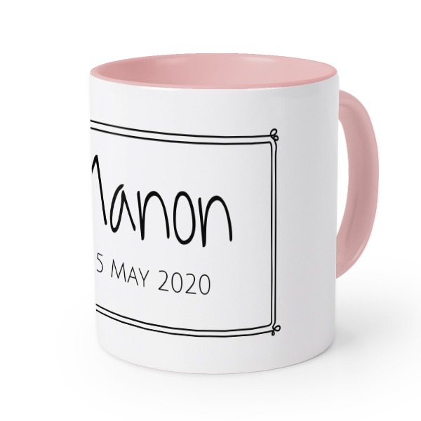 Coloured Mug Pink Coloured Mug Pink