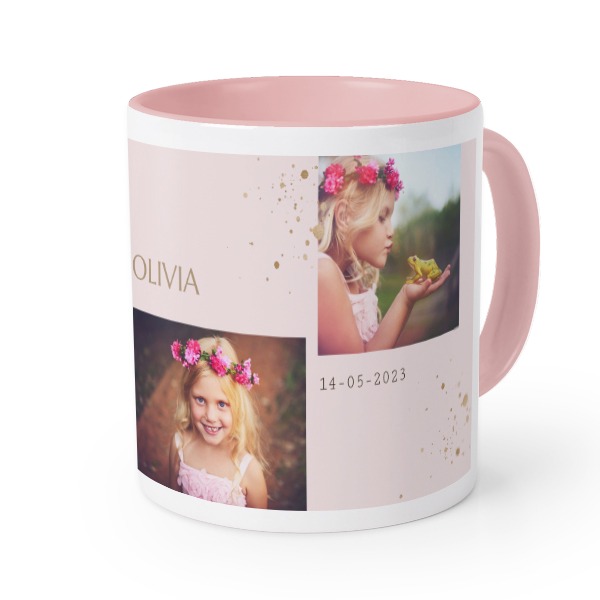 Mugg med färg Rosa