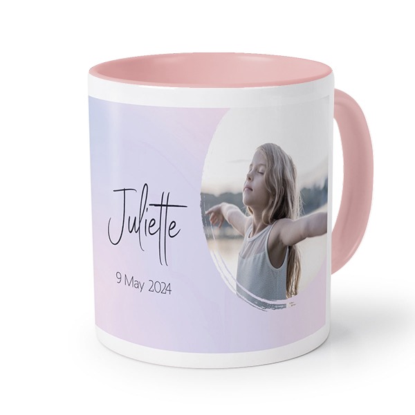 Gekleurde Mok Roze Gekleurde Mok Roze