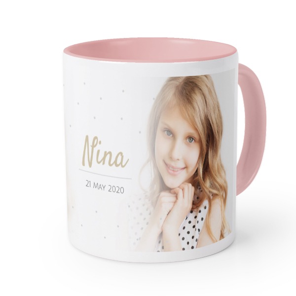 Mugg med färg Rosa