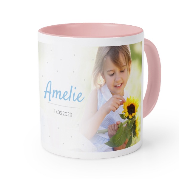 Mugg med färg Rosa