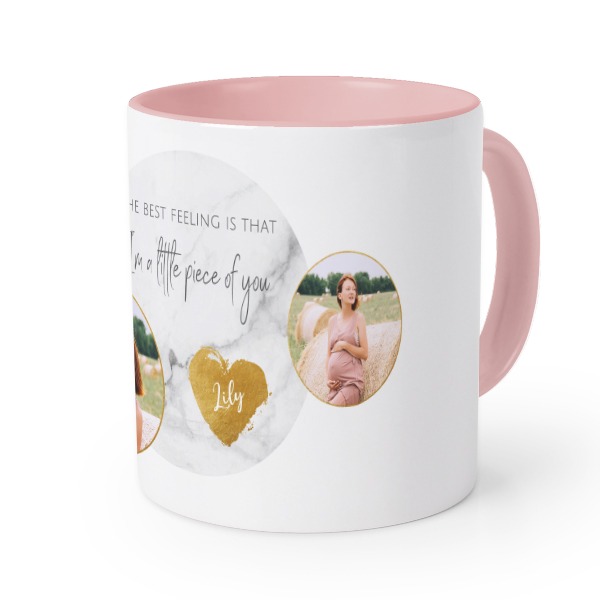 Mugg med färg Rosa