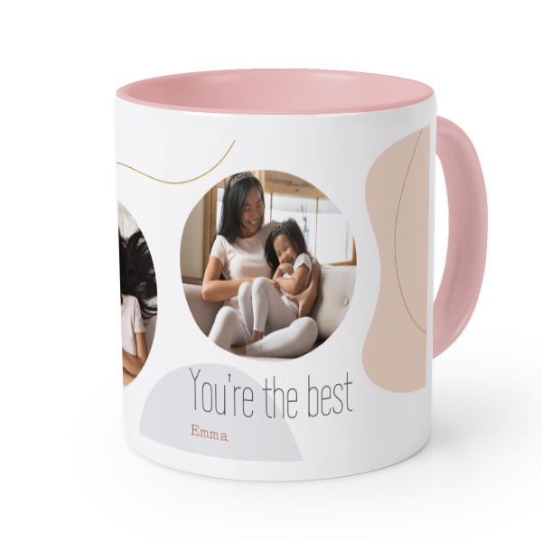 Farbige Tasse Rosa
