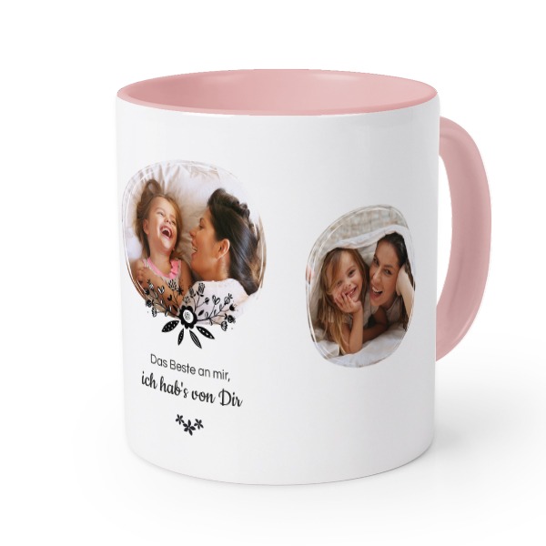 Farbige Tasse Rosa