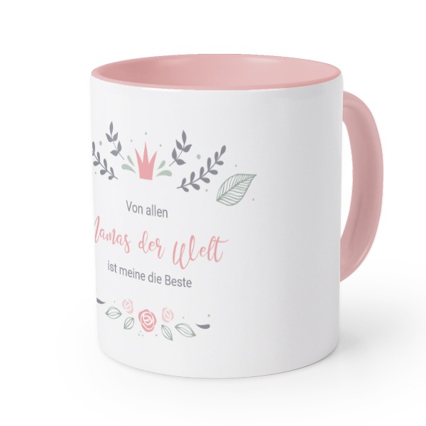 Farbige Tasse Rosa