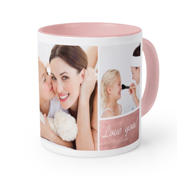 Farbige Tasse Rosa