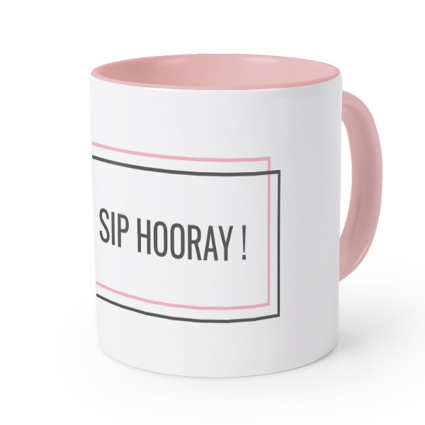 Mugg med färg Rosa